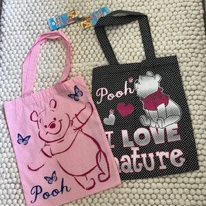 Bundle of two Winnie the Pooh tote bag